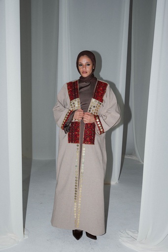 Beige Baghdad Kaftan 