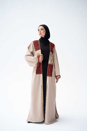 Beige Baghdad Kaftan 