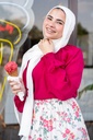 Berry Turtleneck Blouse
