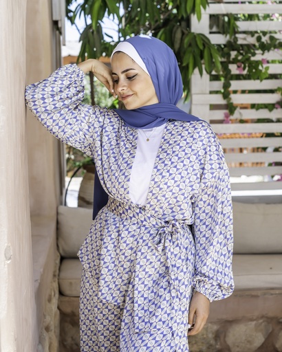 Indigo Chiffon Veil