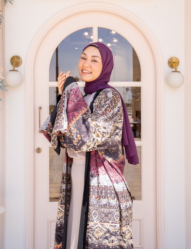 Eggplant Chiffon Veil
