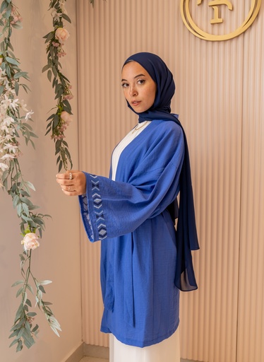Navy Chiffon Veil