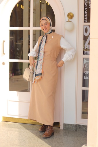 Sylvie Camel Dress