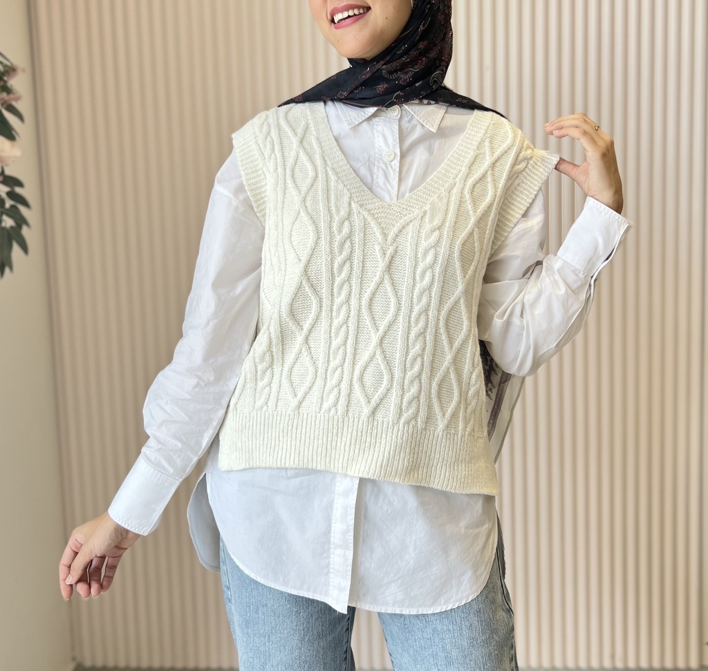 Whitney White Vest