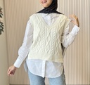 Whitney White Vest