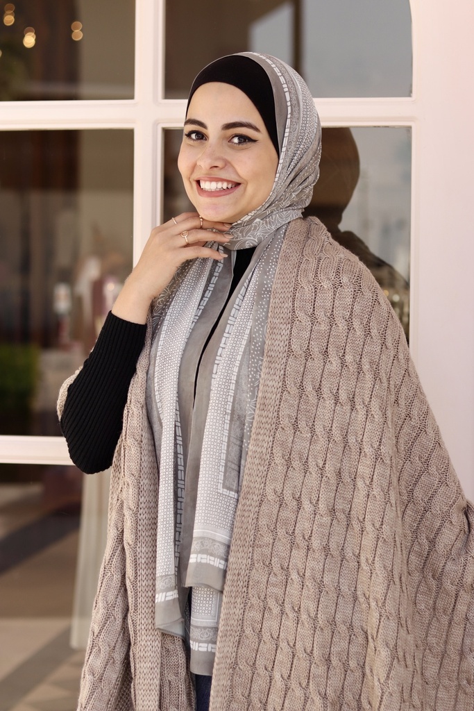 Poppy Café Shawl