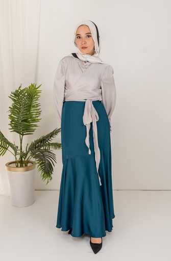 Teal Audrey Skirt