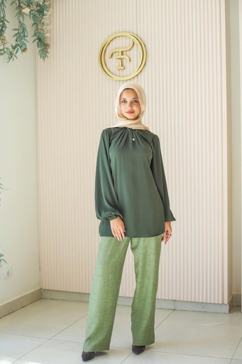 Dark Olive Cathy Blouse