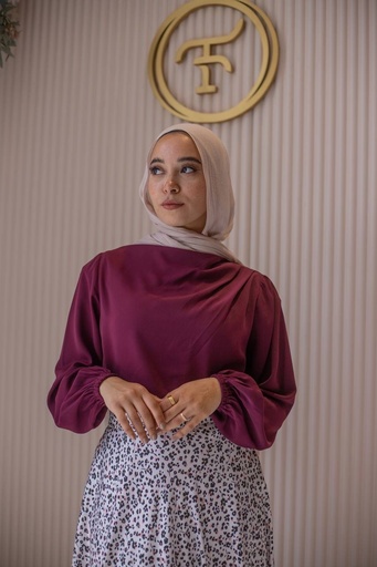 Burgundy Solana Blouse