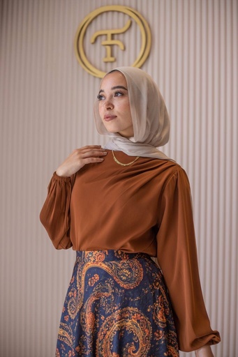 Camel Solana Blouse