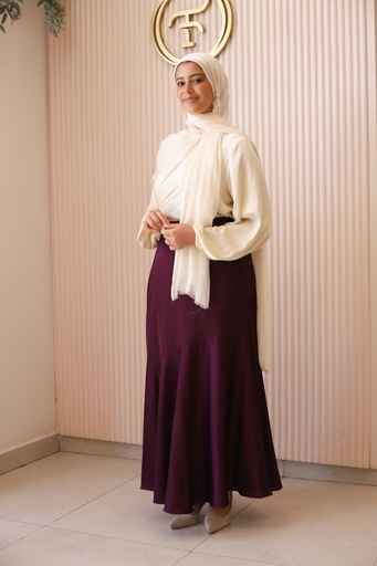 Eggplant Audrey Skirt