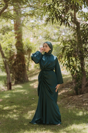 Teal Mural Dress