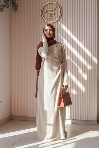 Beige Sadeel Dress