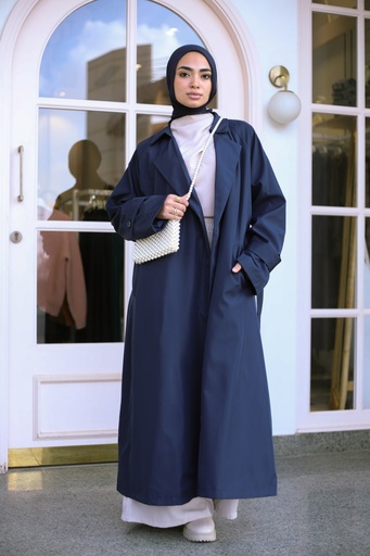 Navy Vogue Girl Coat
